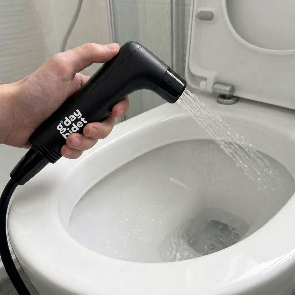 Using the G'day Bidet's controllable water stream
